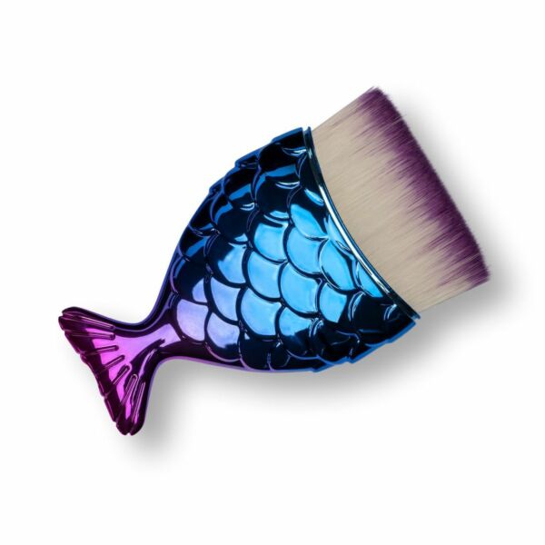 Fish brush - blue/violet - straight